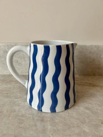 Karaf streep blauw Chabi Chic, handgemaakt in Marokko, NIEUW beschikbaar voor biedingen