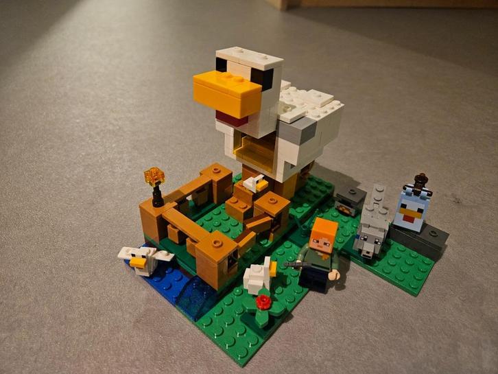 Lego Minecraft 21140: Kippenhok, Kinderen en Baby's, Speelgoed | Duplo en Lego, Zo goed als nieuw, Lego, Complete set, Ophalen of Verzenden