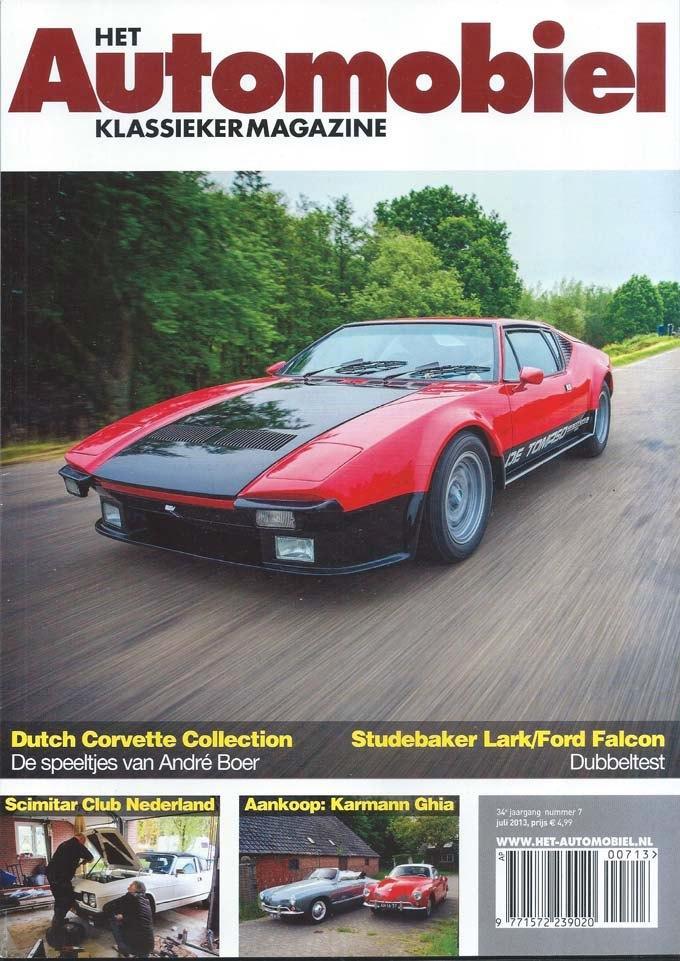Automobiel 7 2013: VW Karmann Ghia - De Tomaso Pantera - NSU, Boeken, Auto's | Folders en Tijdschriften, Gelezen, Algemeen, Ophalen of Verzenden