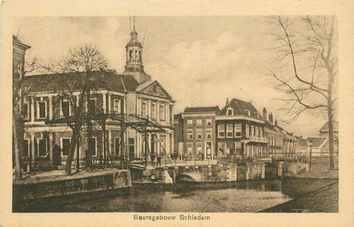 (388-536-009) Schiedam Beursgebouw, Verzamelen, Ansichtkaarten | Nederland, Zuid-Holland, Verzenden