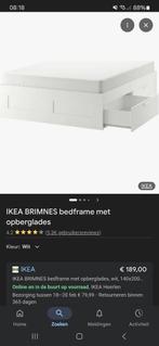 Ikea bed met lades, Eenpersoons, Wit, Ophalen of Verzenden, Zo goed als nieuw