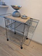 RVS bijzettafel voor in de keuken, Ophalen, Minder dan 55 cm, Gebruikt, 60 cm of meer