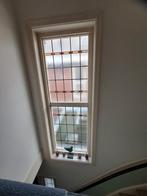 2 Grote oude glas in lood ramen  (tisch kathedrale), Ophalen, Gevelraam of Ruit, Gebruikt, Minder dan 80 cm