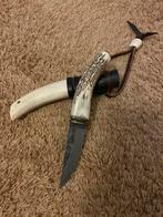 Handgesmeed damast dolk Bushcraft, Ophalen of Verzenden, Landmacht, Mes of Dolk
