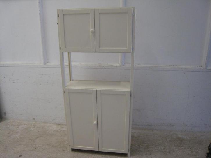 Stellingkastje met 4 deurtjes, hoog 178, breed 81, diep 31, Huis en Inrichting, Kasten | Overige, Gebruikt