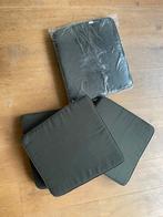 Stoelkussens antraciet 4 stuks, Ophalen of Verzenden, Zo goed als nieuw