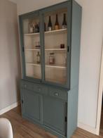 Vitrinekast met schuifdeuren, Ophalen, Gebruikt, 100 tot 150 cm, Glas