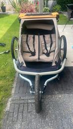 Handige fietskar voor 2 kinderen of hond, Ophalen, Gebruikt, Opvouwbaar, Kinderkar