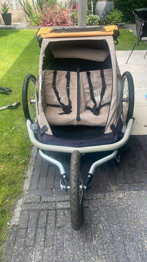 Handige fietskar voor 2 kinderen of hond, Fietsen en Brommers, Fietsaccessoires | Aanhangers en Karren, Gebruikt, Kinderkar, 20 tot 40 kg