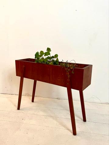 Vintage Deense Teak Plantenbak Jaren 70 beschikbaar voor biedingen