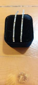 Verbluffende oorbellen oorhangers, 50 diamanten =>  1.65 krt, Hangers, Nieuw, Ophalen of Verzenden, Met edelsteen