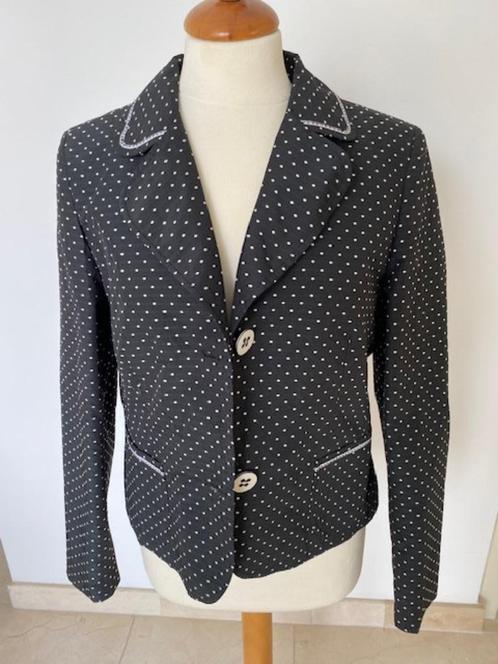 Blazer / Colbert zwart met witte stip maat 38, Kleding | Dames, Jasjes, Kostuums en Pakken, Nieuw, Jasje, Maat 38/40 (M), Zwart