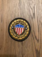 OPNAAI EMBLEEM USA SOCCER FERDERATION, Ophalen of Verzenden, Zo goed als nieuw, Buitenlandse clubs, Overige typen