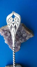 Zilveren en gestileerde natfruit lepel., Antiek en Kunst, Antiek | Bestek, Verzenden