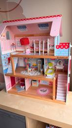 KidKraft houten poppenhuis (dollhouse from kidkraft), Ophalen, Zo goed als nieuw, Poppenhuis