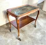 Antieke Chippendale Serveerwagen Theewagen tafel salon, Ophalen of Verzenden