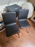 Twee mooie Ikea stoelen, Ophalen, Zo goed als nieuw, Zwart, Twee