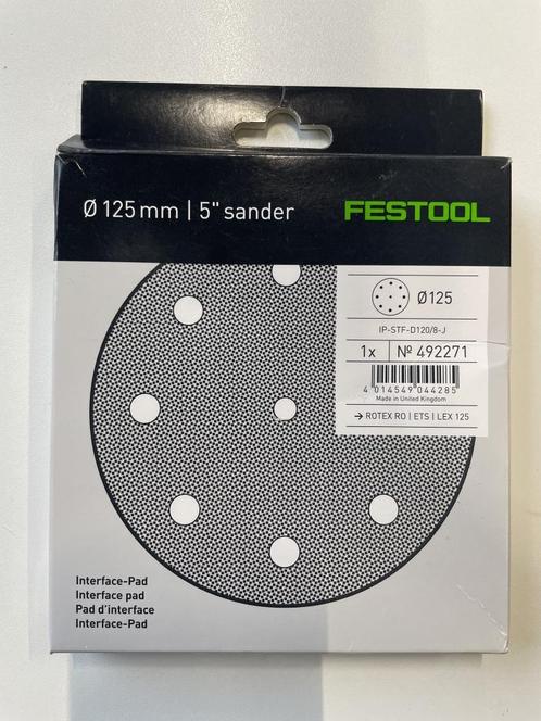 Festool 492271 Interface pad - 15 x 125 x 90mm, Doe-het-zelf en Verbouw, Gereedschap | Handgereedschap, Nieuw, Ophalen of Verzenden