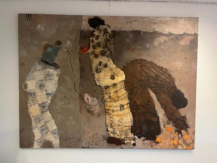 Liesbeth Rahder - origineel schilderij - groot 180X240, Antiek en Kunst, Kunst | Schilderijen | Klassiek, Ophalen