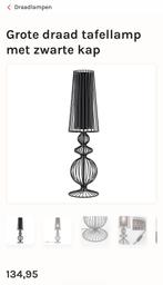 Draadstalen Tafellamp, Ophalen of Verzenden, Zo goed als nieuw, Metaal, Minder dan 100 cm