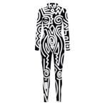 Dames catsuit 1 / bodysuit geometrisch zwart wit feest party, Verzenden, Nieuw, Kleding