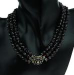 Granaat antieke fraaie ketting 14k gouden slot dames, Sieraden, Tassen en Uiterlijk, Antieke sieraden, Ophalen of Verzenden, Goud