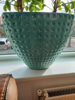 Grote ovalen Turquoise Bloempot 50 cm hoog 60 cm breed, Tuin en Terras, Ophalen, 40 cm of meer, Zo goed als nieuw, Minder dan 40 cm