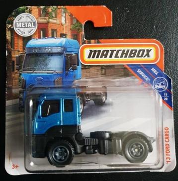 Matchbox 2013 Ford cargo truck blauw