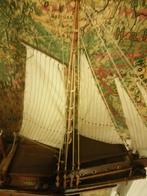 GEWELDIG OUD EIGEN BOUW HOUTEN MODELSCHIP TOPSTAAT 105X75 CM, Ophalen, Gebruikt, X, X