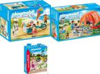3x Playmobil 70089kampeerders 9426ijsjesverkoper 70061skates, Ophalen of Verzenden, Zo goed als nieuw, Complete set