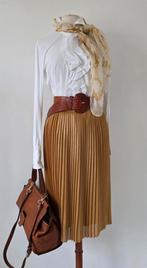 More & More feestelijk rok oker/ goud 38 40 42, Overige kleuren, Verzenden, Pauw purdey, Zo goed als nieuw