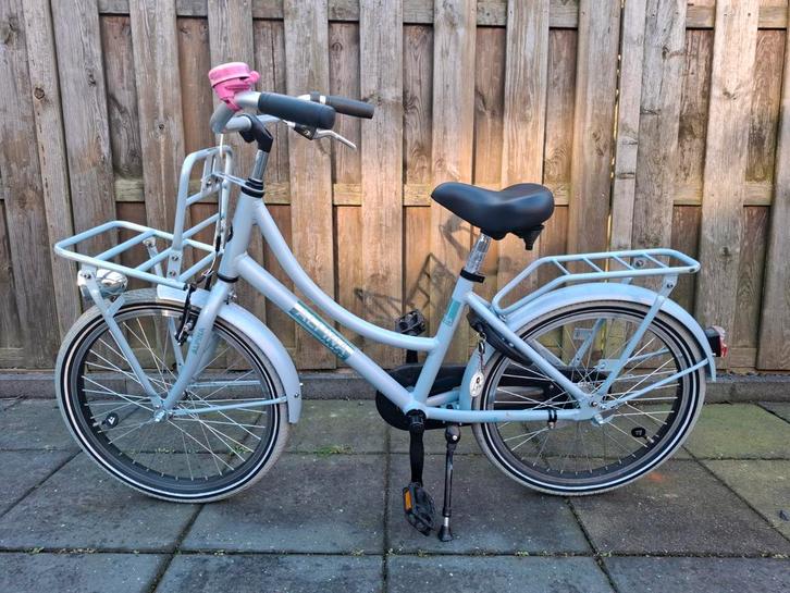 Alpina Cargo 20 inch Meisjesfiets - Blauw, Fietsen en Brommers, Fietsen | Meisjes, Gebruikt, 20 inch, Handrem, Ophalen