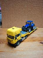 Siku Scania met dieplader en trekker, Hobby en Vrije tijd, Modelauto's | 1:50, Ophalen of Verzenden, Gebruikt, Bus of Vrachtwagen
