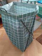 Groene wasmand met ruitpatroon, Ophalen, Overige materialen, Mand, Vierkant