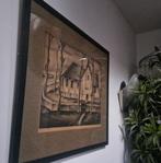 Aart van Dobbenburgh KERKJE St PANCRAS 1927 gesign. litho, Ophalen of Verzenden