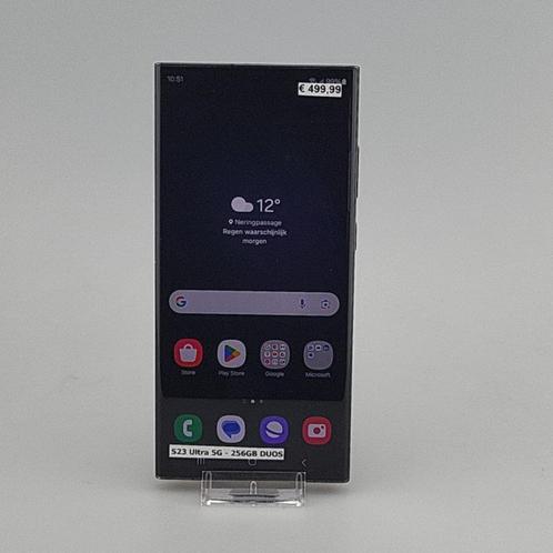 Samsung Galaxy S23 Ultra 5G 256GB DUOS Zwart, Telecommunicatie, Mobiele telefoons | Samsung, Zo goed als nieuw