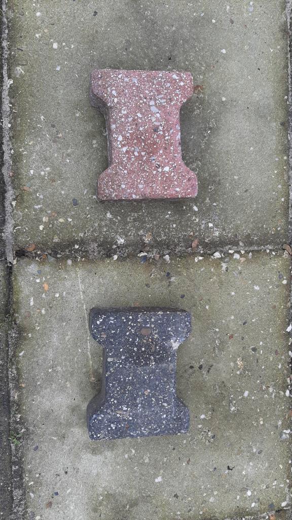 Betonklinkers - Gebruikt, Tuin en Terras, Tegels en Klinkers, Gebruikt, Klinkers, Beton, Minder dan 5 m², Ophalen