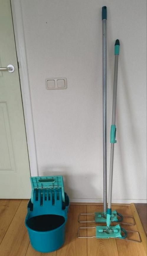 Leifheit dweilsysteem met 1 dweilstok, Huis en Inrichting, Schoonmaakartikelen, Dweilemmer, -bak, of -wagen, Ophalen