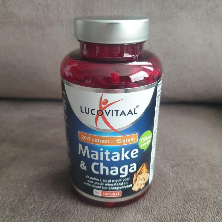 Maitake & Chaga 90 capsules, Sport en Fitness, Gezondheidsproducten en Wellness, Nieuw, Overige typen, Ophalen of Verzenden