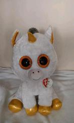 Hele grote (42cm) Goud / witte unicorn Ty knuffel, Ophalen of Verzenden, Zo goed als nieuw, Overige typen