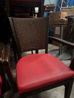 42 Restaurant Vervoort/Ton Stoelen | Nog goed !, Ophalen, Gebruikt, Vijf, Zes of meer stoelen, Rood