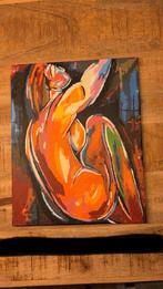 Abstracte naakt schilderij, Ophalen