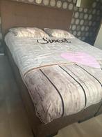 Tweepersoonsbed 200x170 cm, Huis en Inrichting, Ophalen, Bruin, Tweepersoons, Zo goed als nieuw