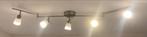 Plafondlamp met verstelbare spots en arm., Ophalen of Verzenden, Zo goed als nieuw, Metaal