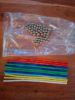 Magneten 120 staafjes + 60 balletjes magmax magnetisch, Ophalen of Verzenden, Gebruikt, Bouwen