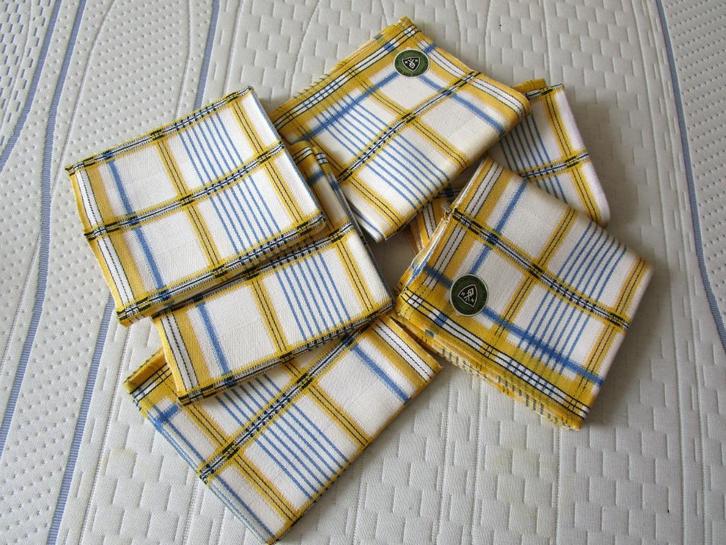 6 Nieuwe (oude) theedoeken, Antiek en Kunst, Antiek | Kleden en Textiel, Ophalen of Verzenden