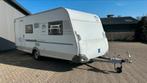 Knaus Sport 500 FDK met 3PERSOONS STAPELBED!, Caravans en Kamperen, Caravans, Schokbreker, Bedrijf, Treinzit, Meer dan 6