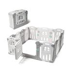 Costway Grondbox wit grijs 14 delen baby peuter box, Kinderen en Baby's, Boxen, Ophalen, Zo goed als nieuw