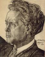 Jan Toorop isografie "Aan W. Mengelberg", 1920, Ophalen, Minder dan 50 cm, Oorspronkelijke maker, Overige typen