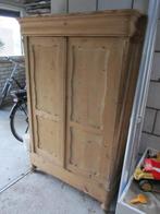 oude grenen kast linnenkast  met lade en planken, Antiek en Kunst, Antiek | Meubels | Kasten, Ophalen